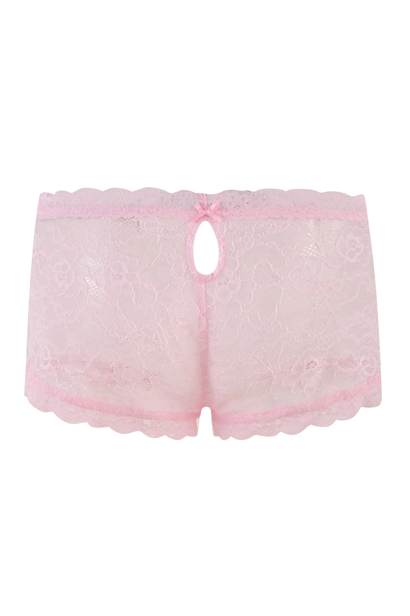 SERINA SHORT - PINK : LACE