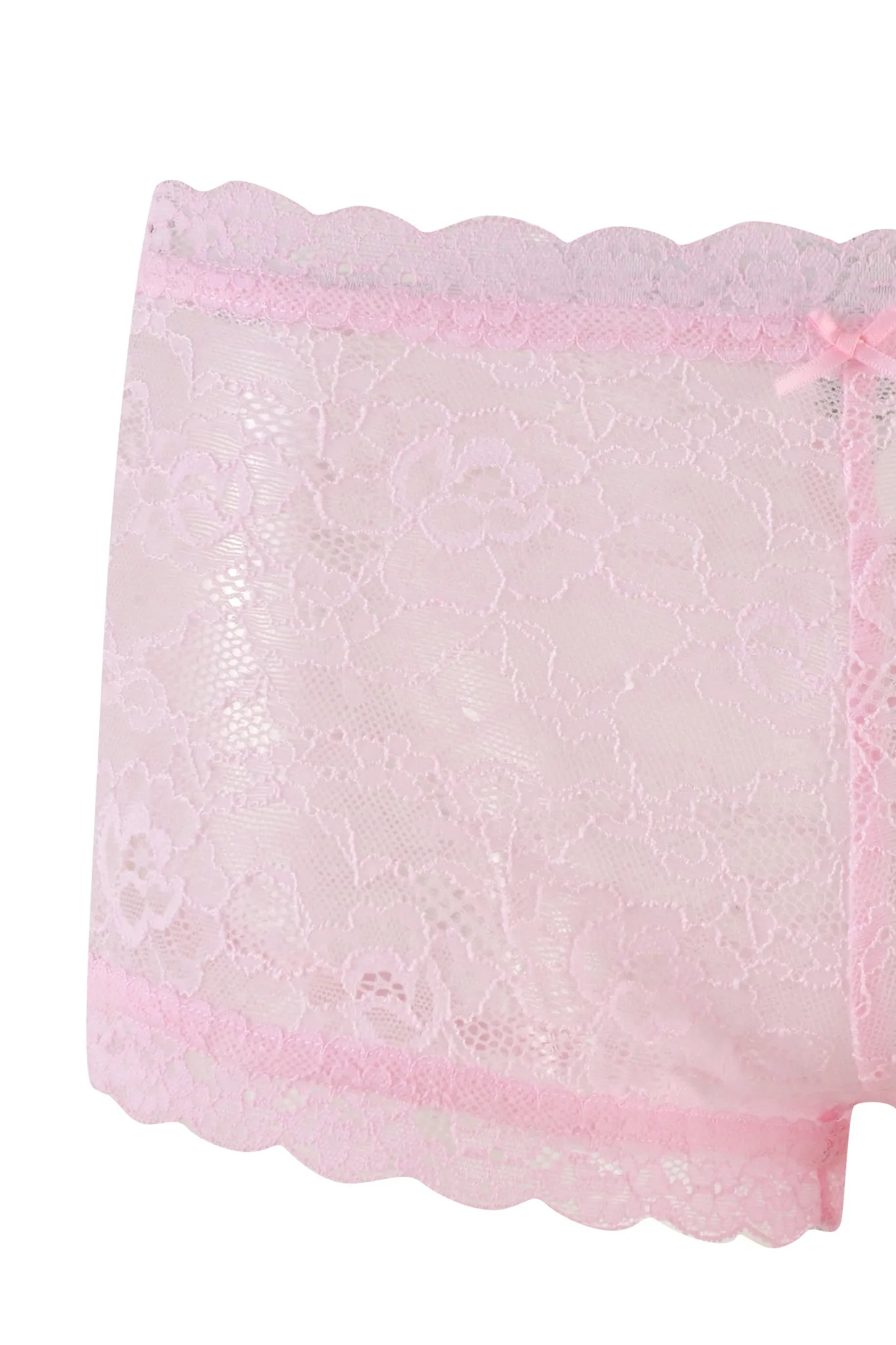 SERINA SHORT - PINK : LACE