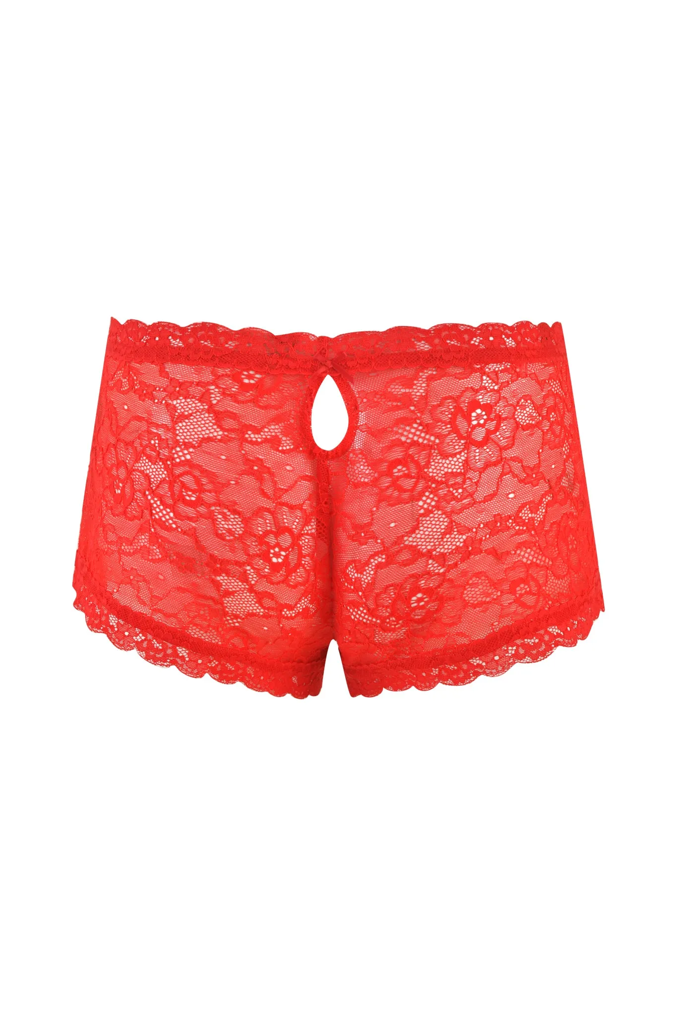 SERINA SHORT - RED : LACE