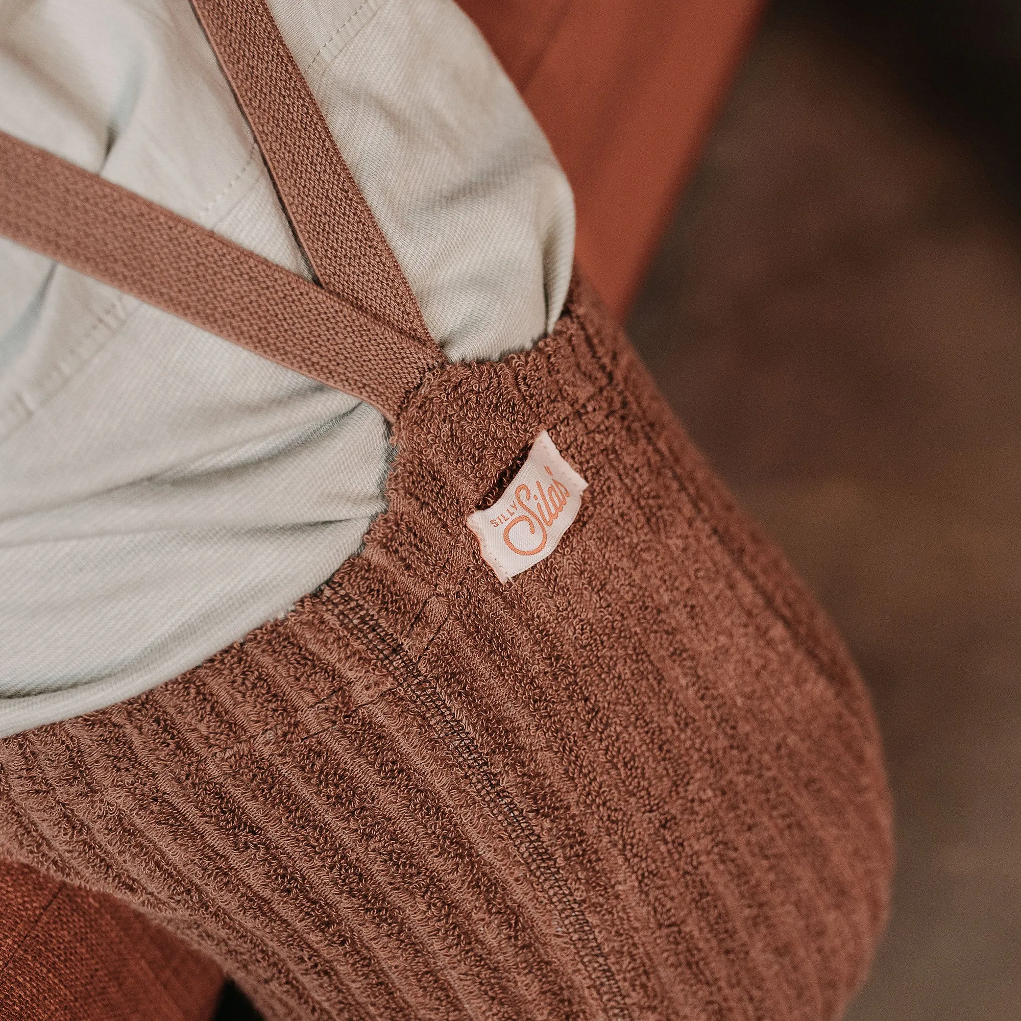 Silly Silas Footed Granny Teddy Tights with Braces - Granola