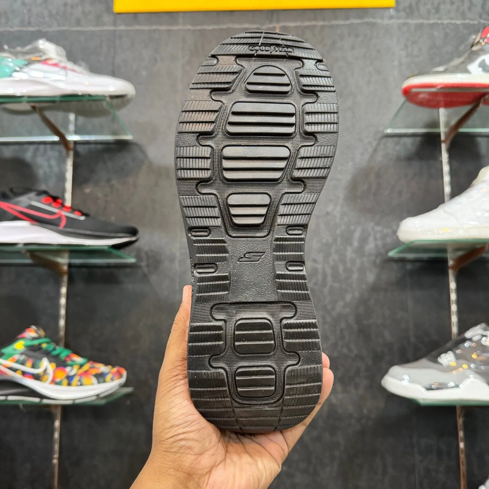 Sketcher Leather Ultra Go-Goodyear Sole "All Black"