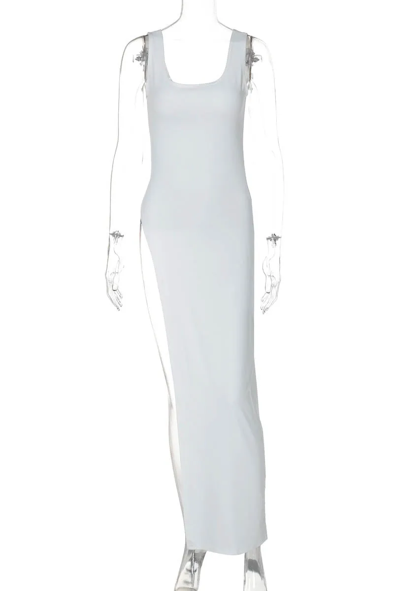 Sleek Silhouette Top with Asymmetrical Slit
