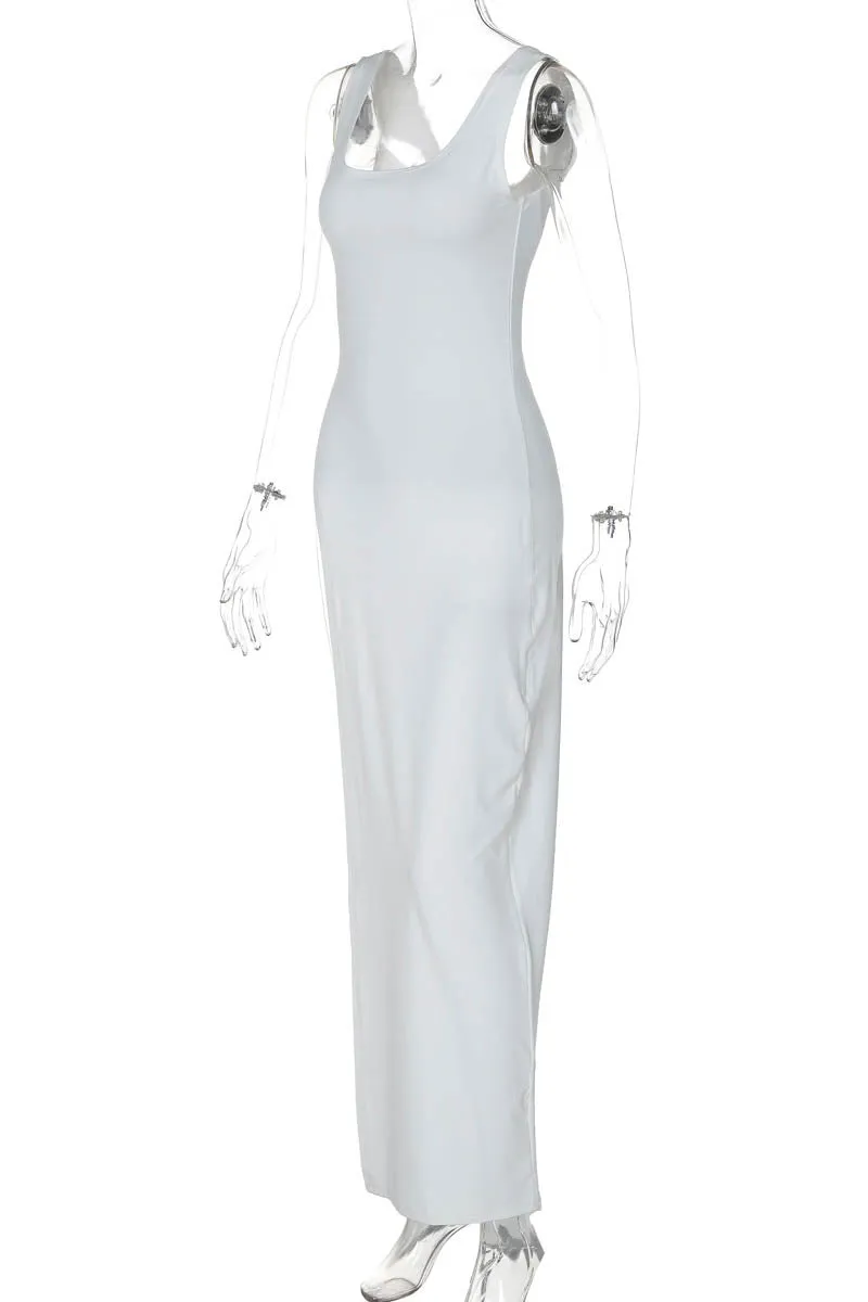 Sleek Silhouette Top with Asymmetrical Slit
