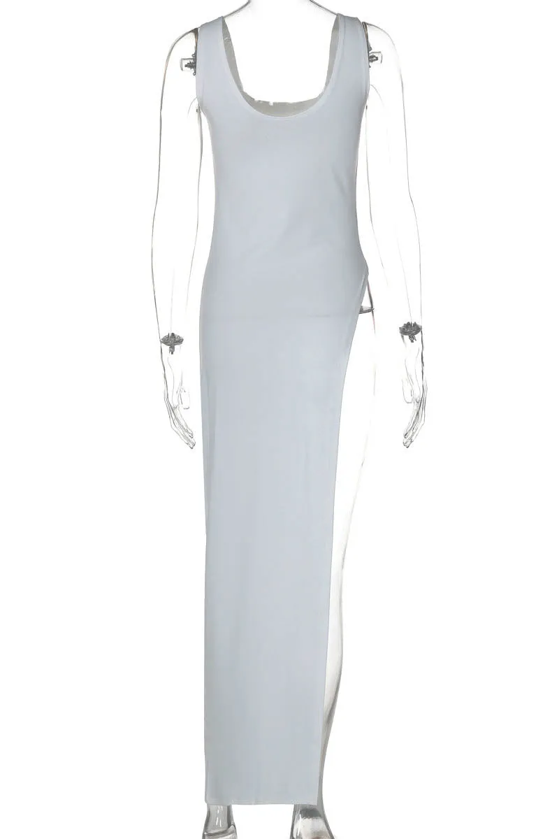 Sleek Silhouette Top with Asymmetrical Slit