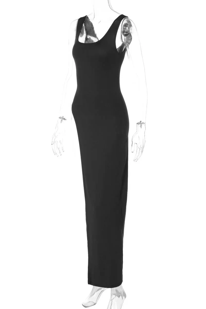 Sleek Silhouette Top with Asymmetrical Slit