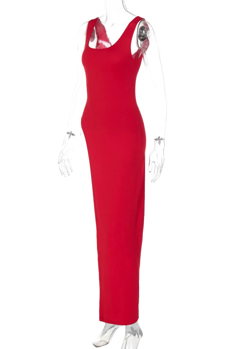 Sleek Silhouette Top with Asymmetrical Slit