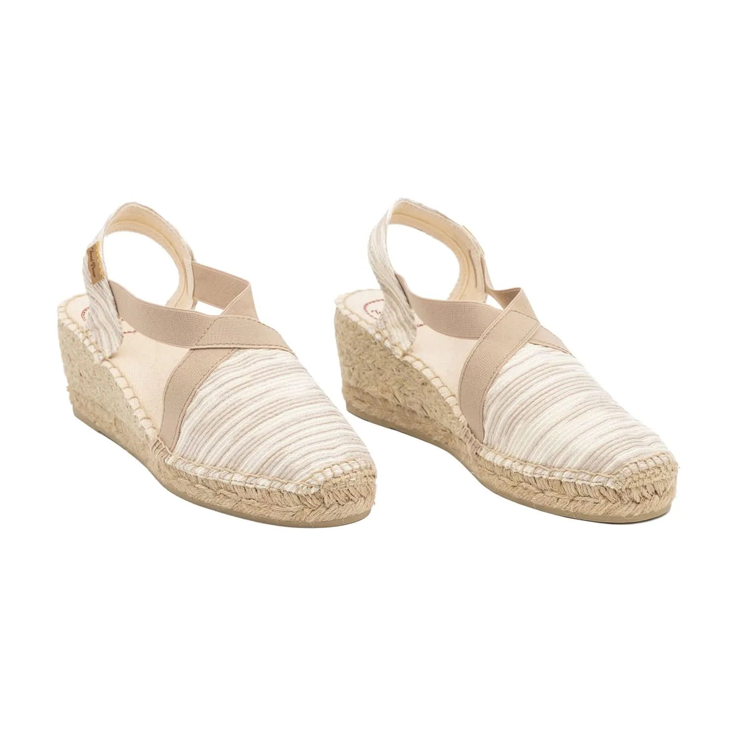 Slingback Cotton Blend Wedge Espadrille For Women - Terra-ZR