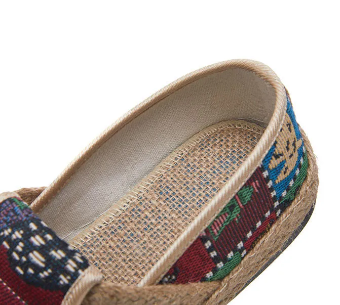 Soft and Breathable Classic Embroidered Casual Espadrilles