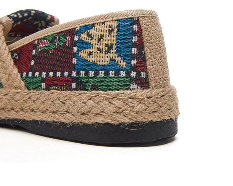 Soft and Breathable Classic Embroidered Casual Espadrilles