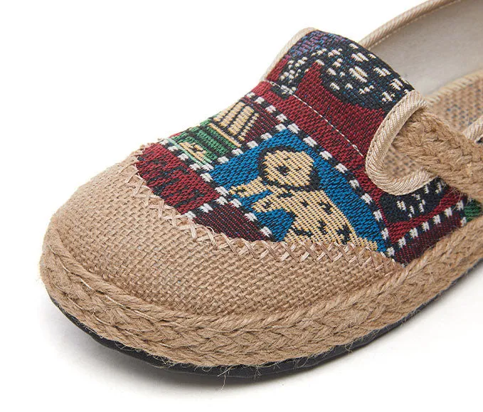 Soft and Breathable Classic Embroidered Casual Espadrilles