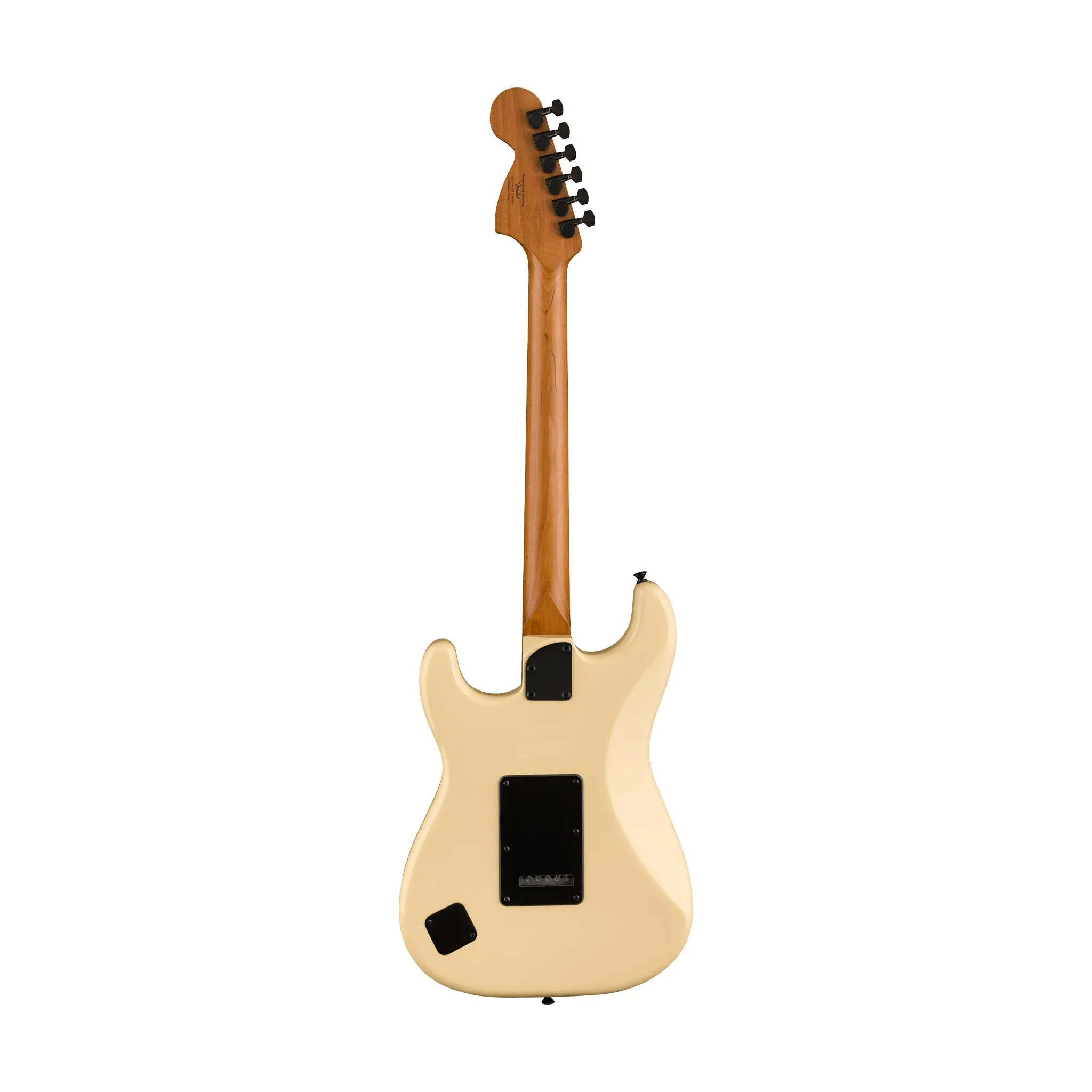 Squier FSR Contemporary Stratocaster Electric Guitar w/Special Roasted Maple Neck, Vintage White