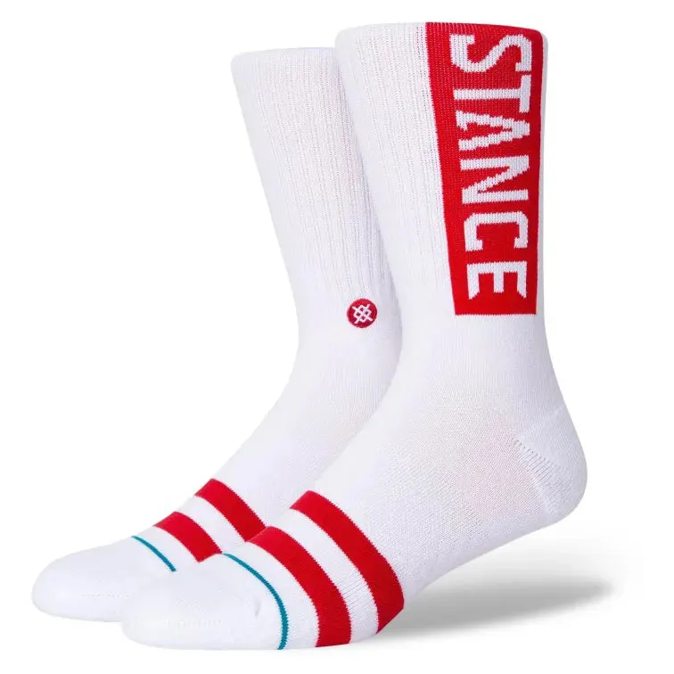 Stance Socks OG Crew - White/Red