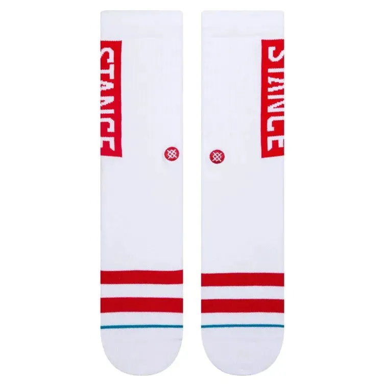Stance Socks OG Crew - White/Red