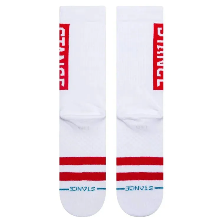 Stance Socks OG Crew - White/Red