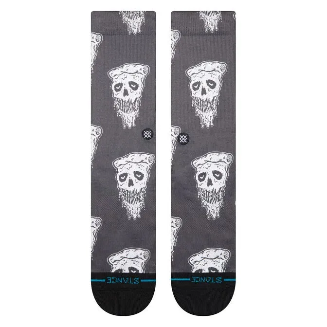 Stance Socks Pizza Face Crew - White/Black