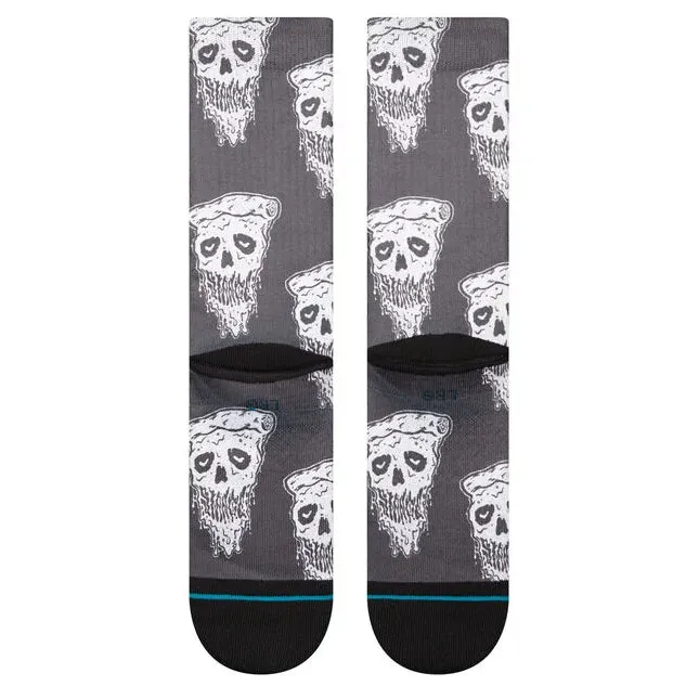 Stance Socks Pizza Face Crew - White/Black