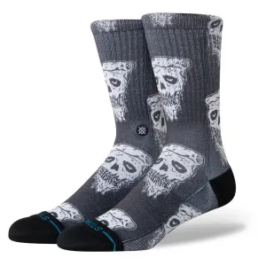 Stance Socks Pizza Face Crew - White/Black