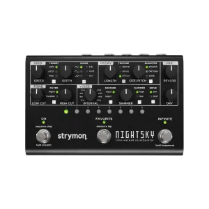 Strymon Nightsky Reverb Guitar Effects Pedal, Midnight Edition