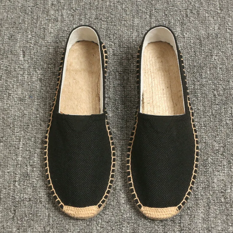 Summer Handmade Linen Sole Espadrille Men's Pedal