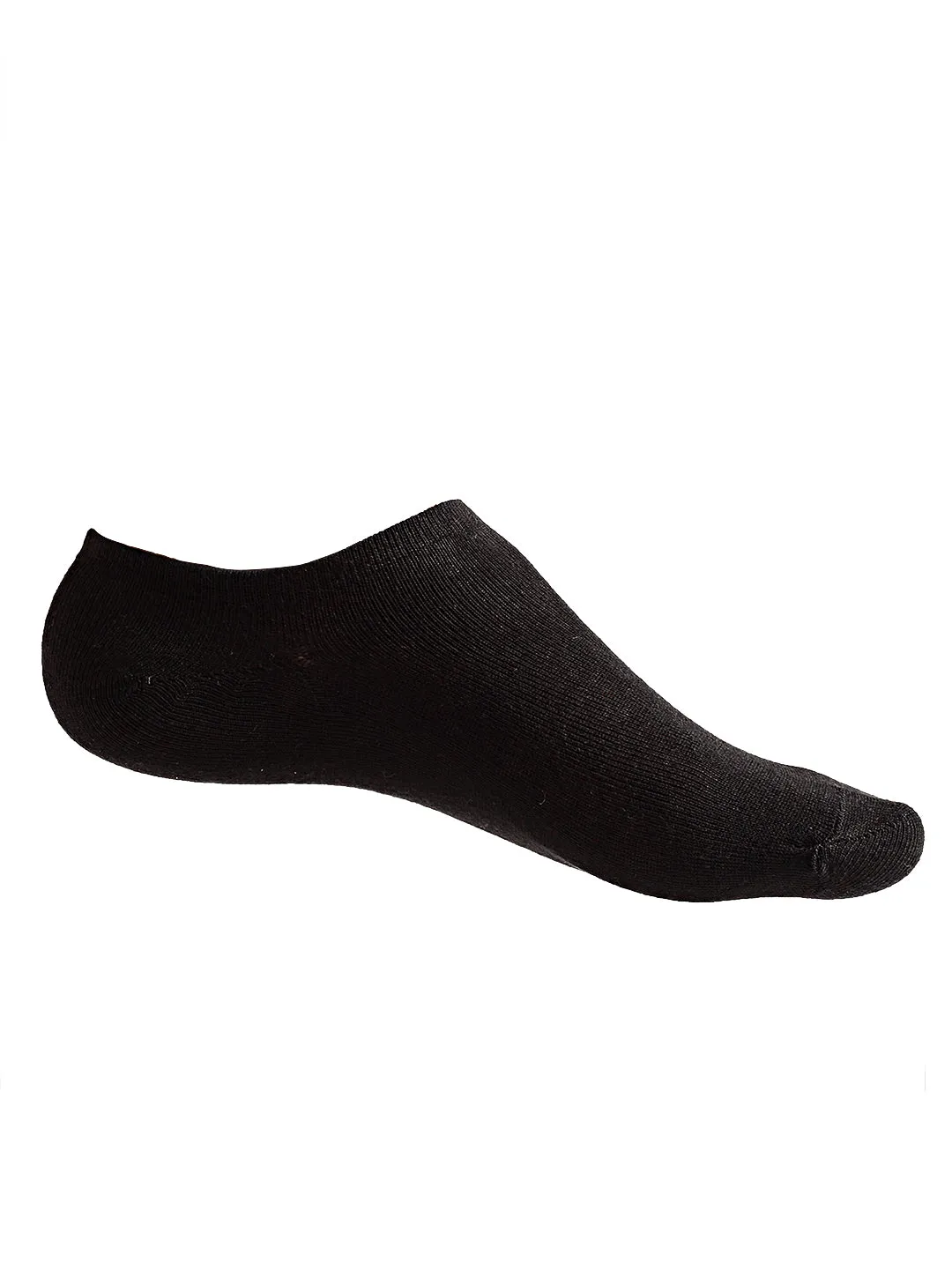 Texlon Men's Cotton Low Cut Loafer Socks (Free Size) (Black) - Pack Of 5 Pair