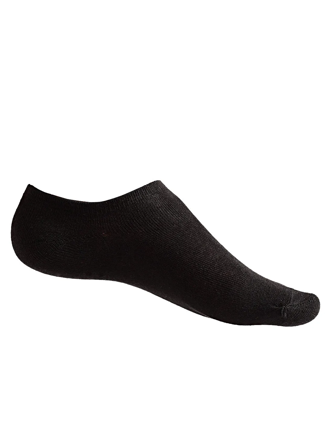 Texlon Men's Cotton Low Cut Loafer Socks (Free Size) (Black) - Pack Of 5 Pair