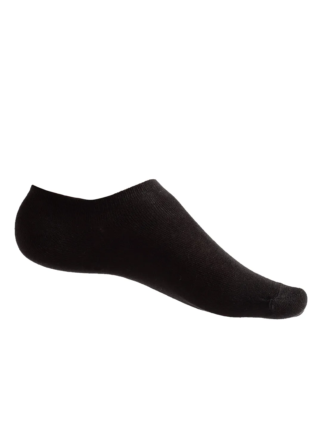 Texlon Men's Cotton Low Cut Loafer Socks (Free Size) (Black) - Pack Of 5 Pair