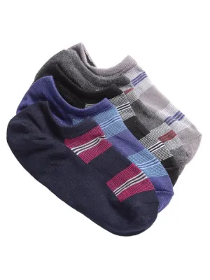 Texlon Men's Cotton Low Cut Loafer Socks (Free Size) (Multi-Coloured) (Pack Of 5 Pair)