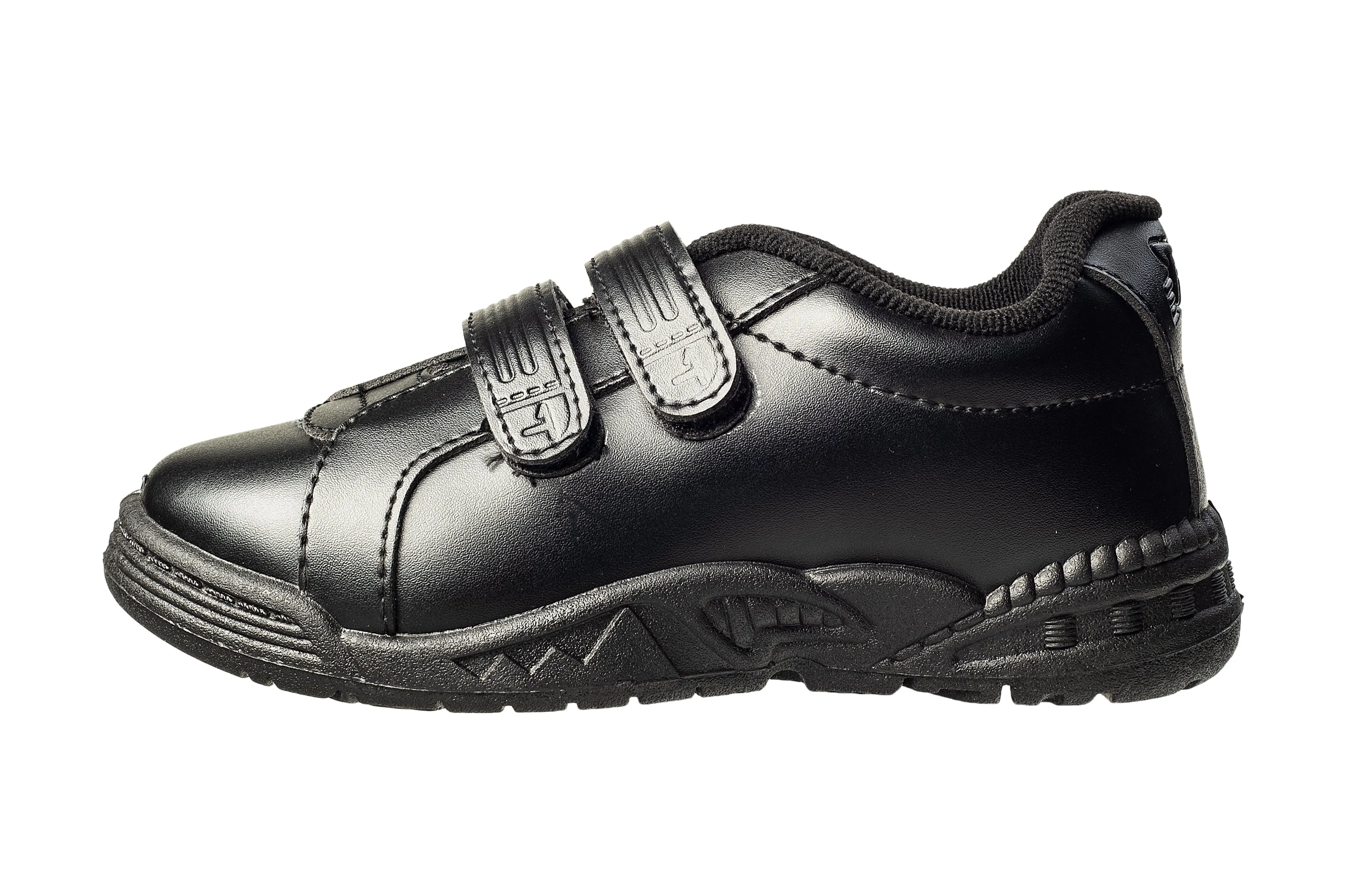 Titas Boys Black Velcro School Shoe (3 to 9 Years Kids)(Skool Day)