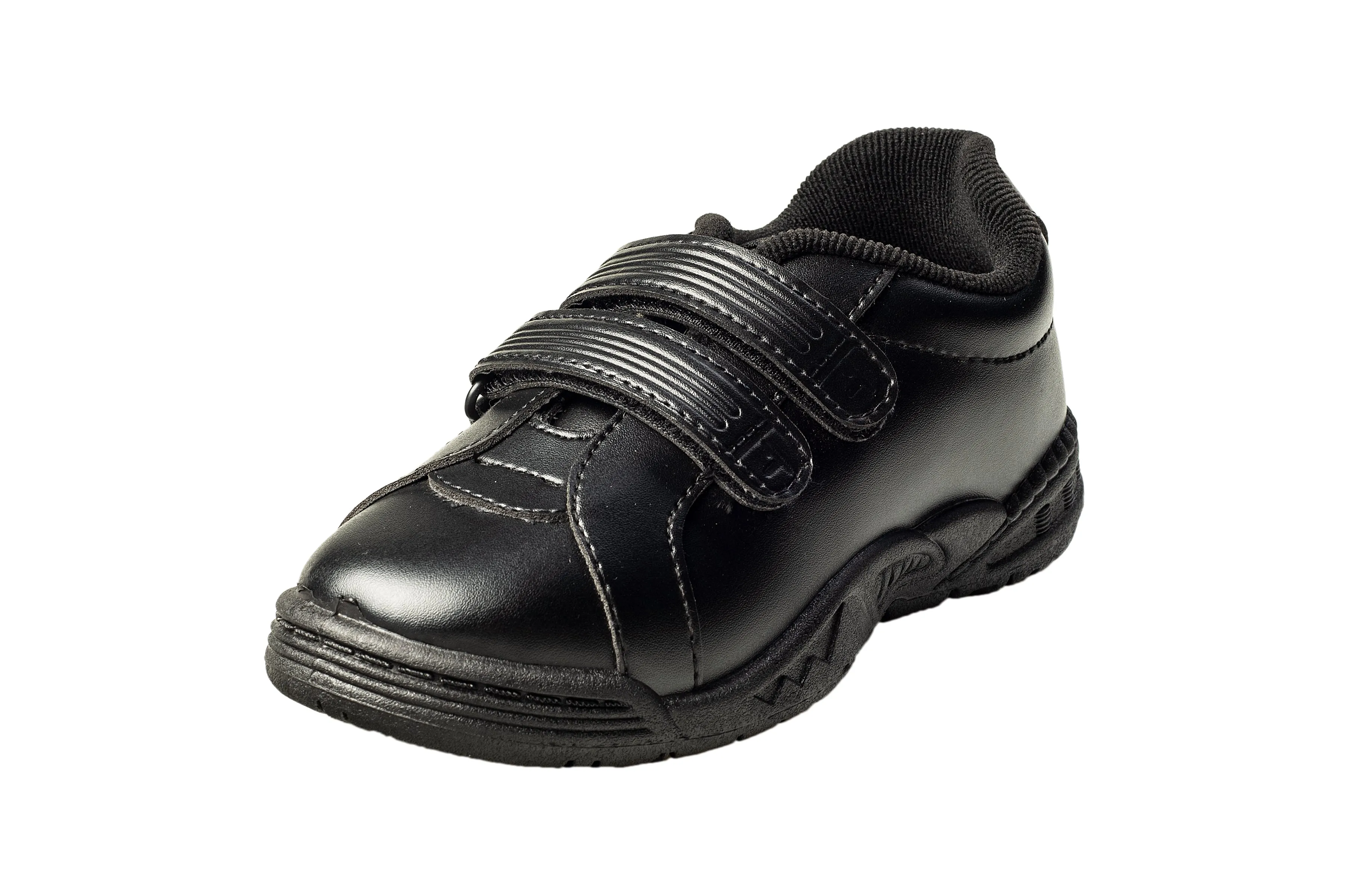 Titas Boys Black Velcro School Shoe (3 to 9 Years Kids)(Skool Day)