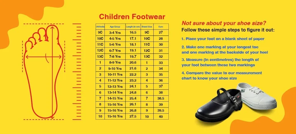 Titas Boys Black Velcro School Shoe (3 to 9 Years Kids)(Skool Day)