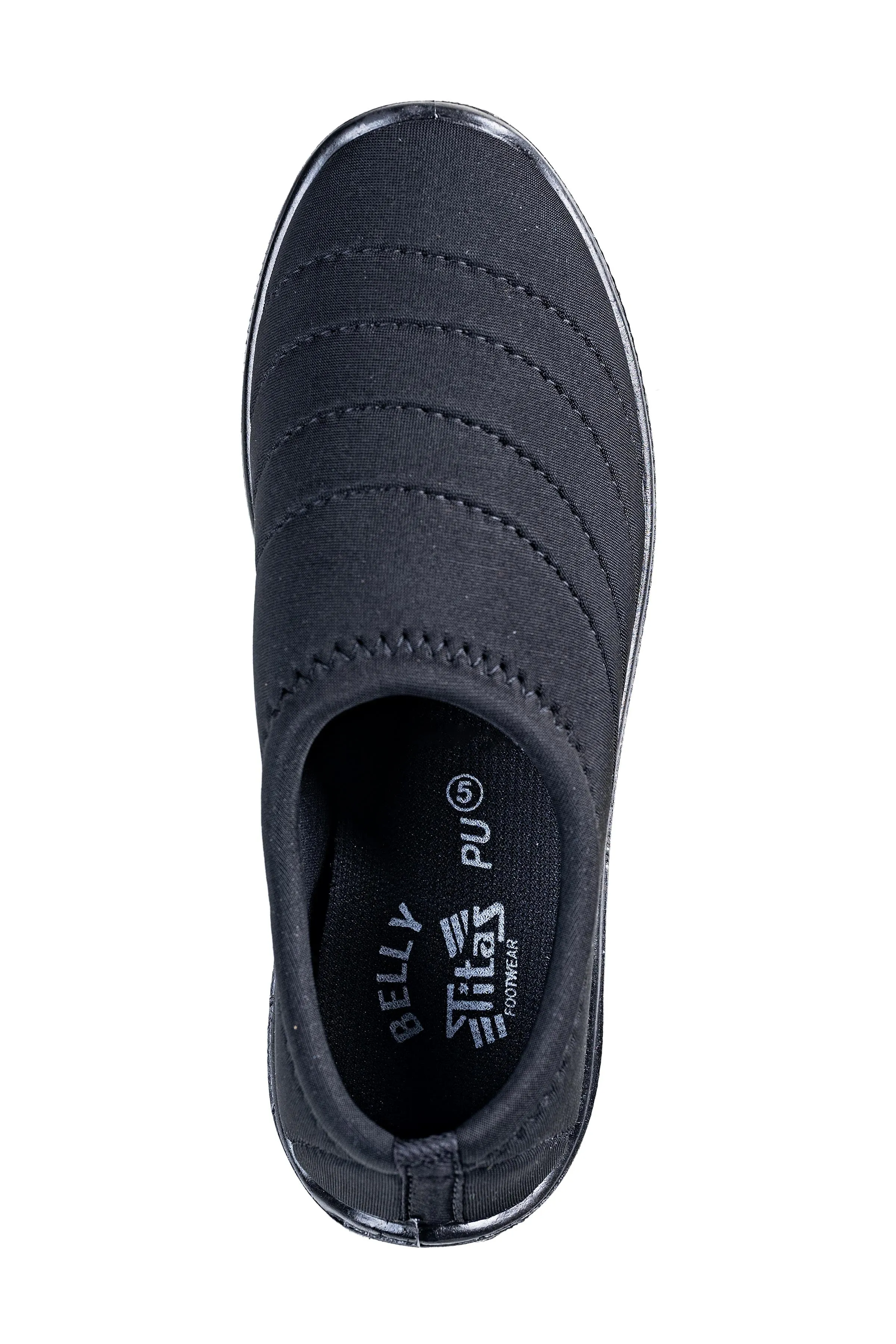 Titas Ladies Black Canvas Shoe
