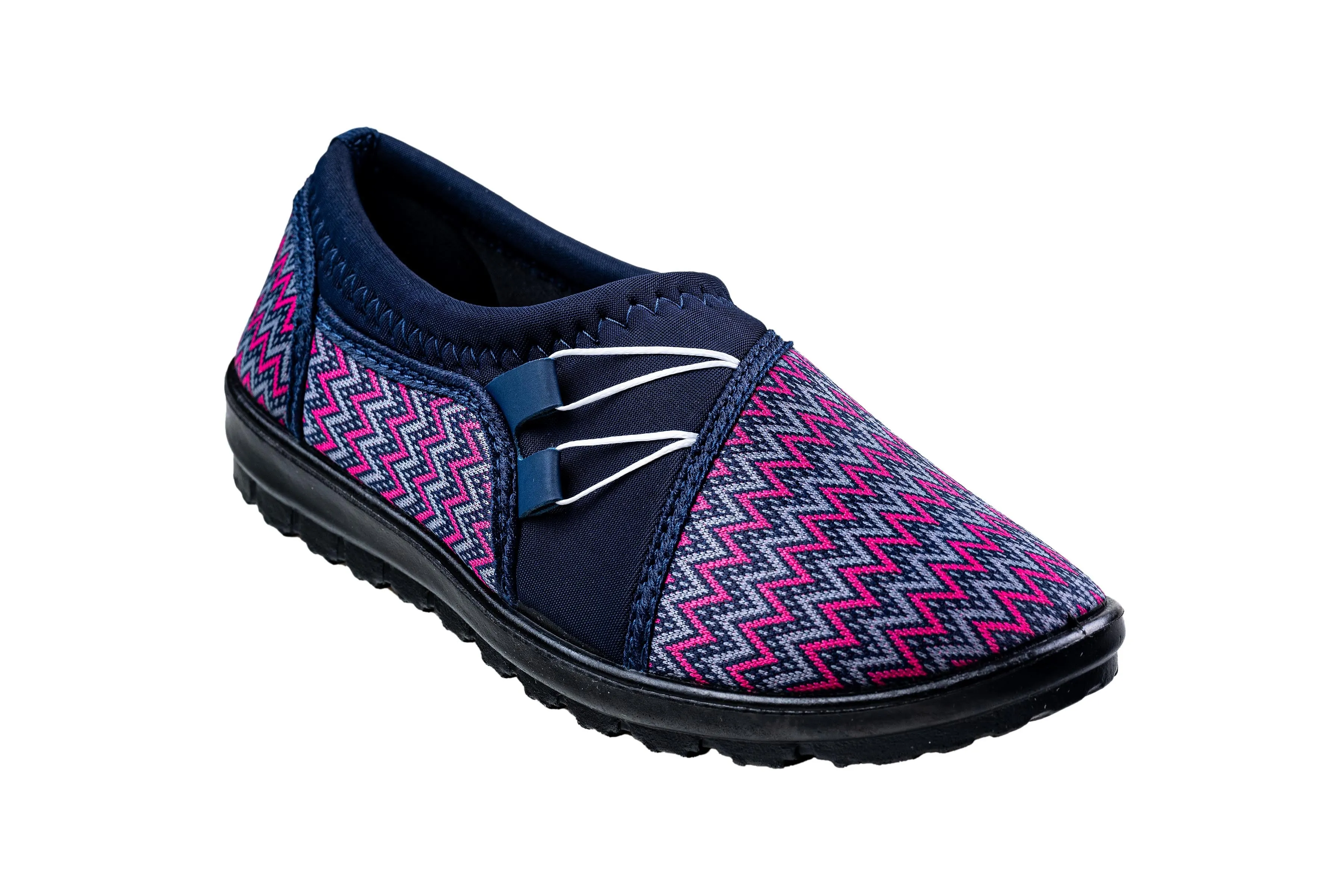 Titas Ladies Grey / Pink Canvas Shoe