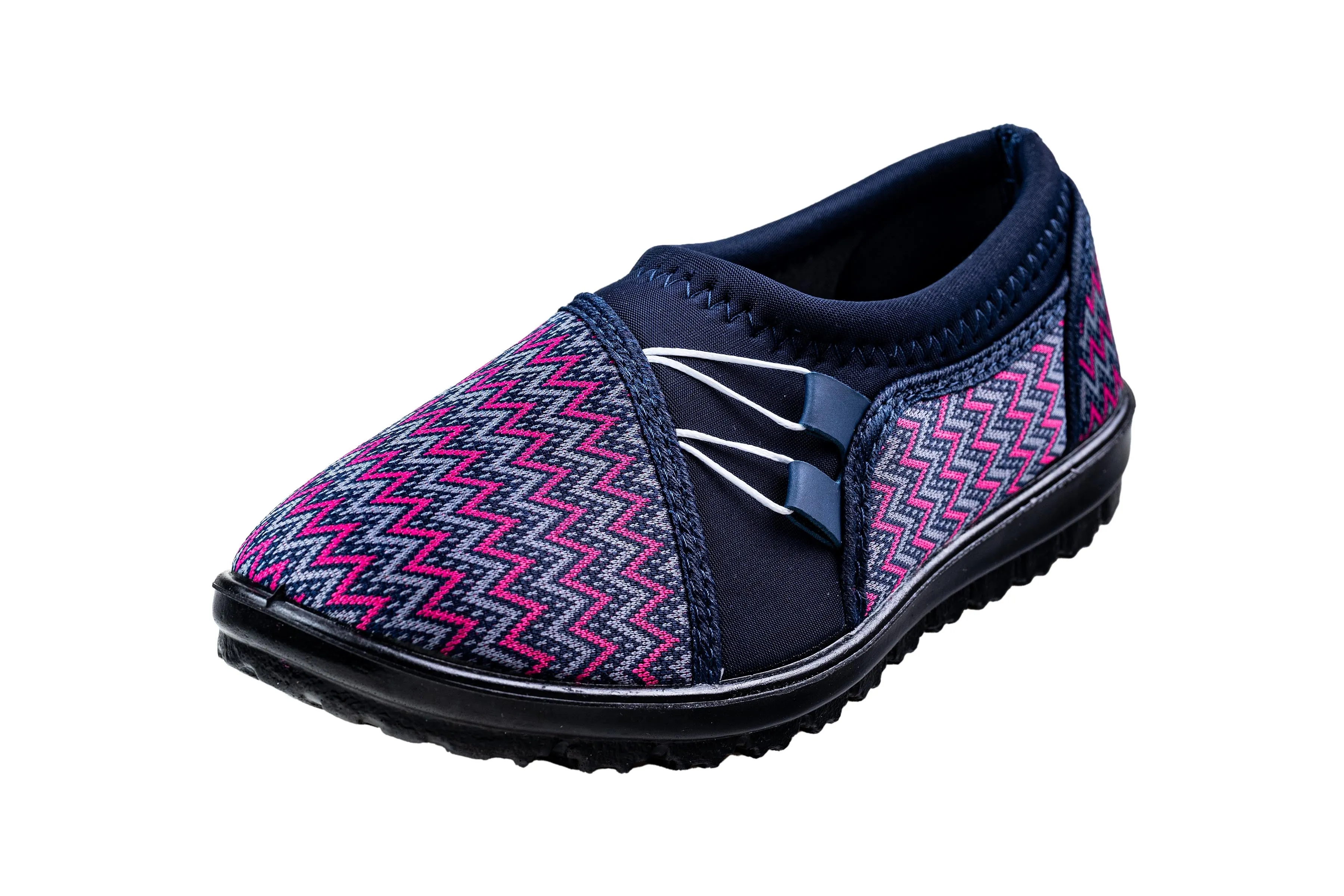 Titas Ladies Grey / Pink Canvas Shoe