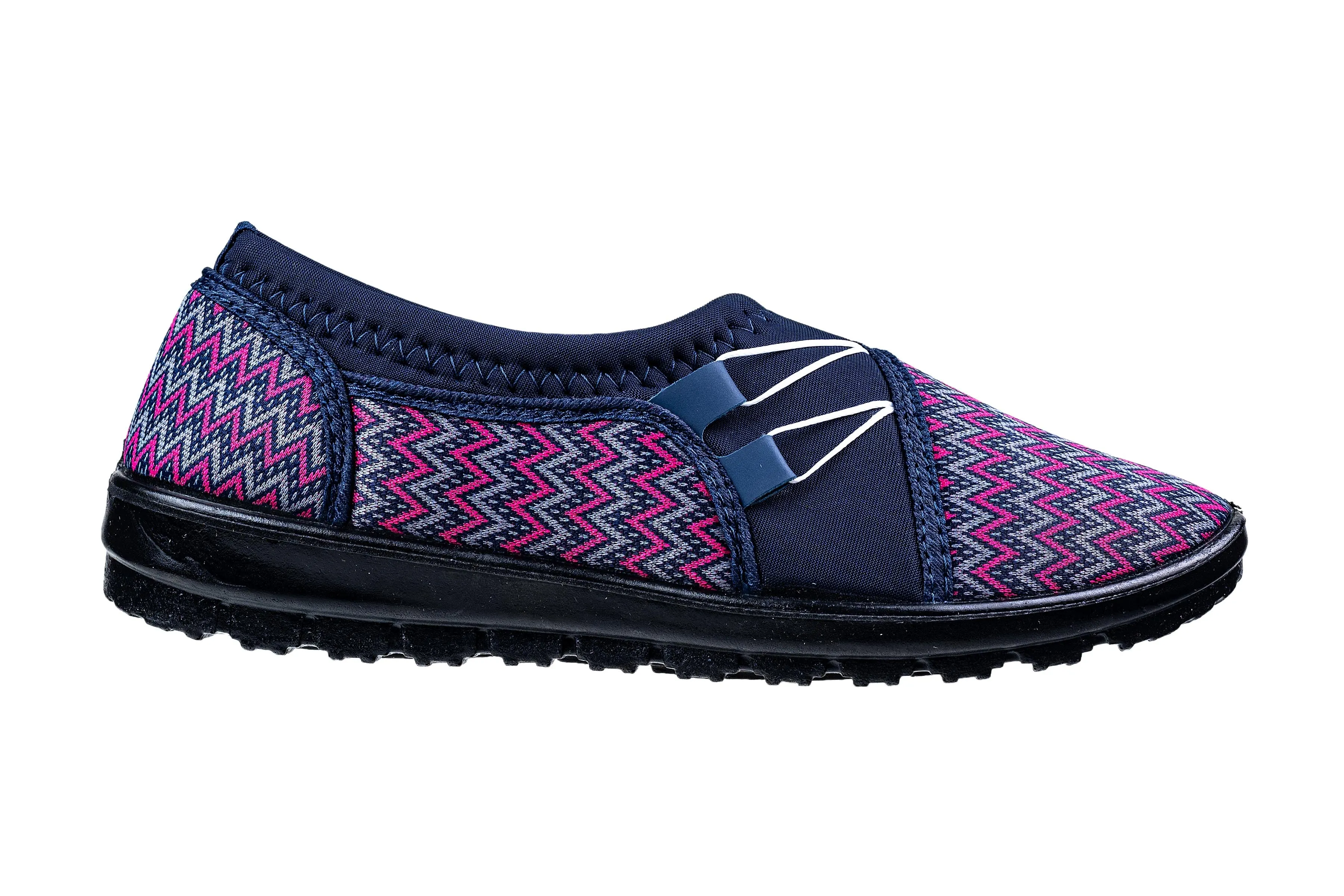 Titas Ladies Grey / Pink Canvas Shoe