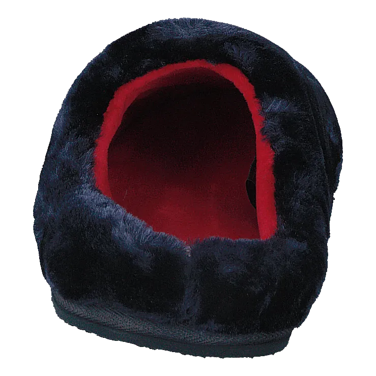 Tommy Womens Fur Slipper Rwb
