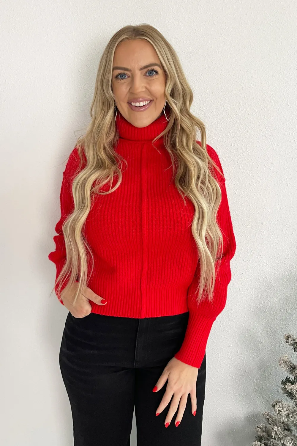 Turtle Neck Knit Sweater