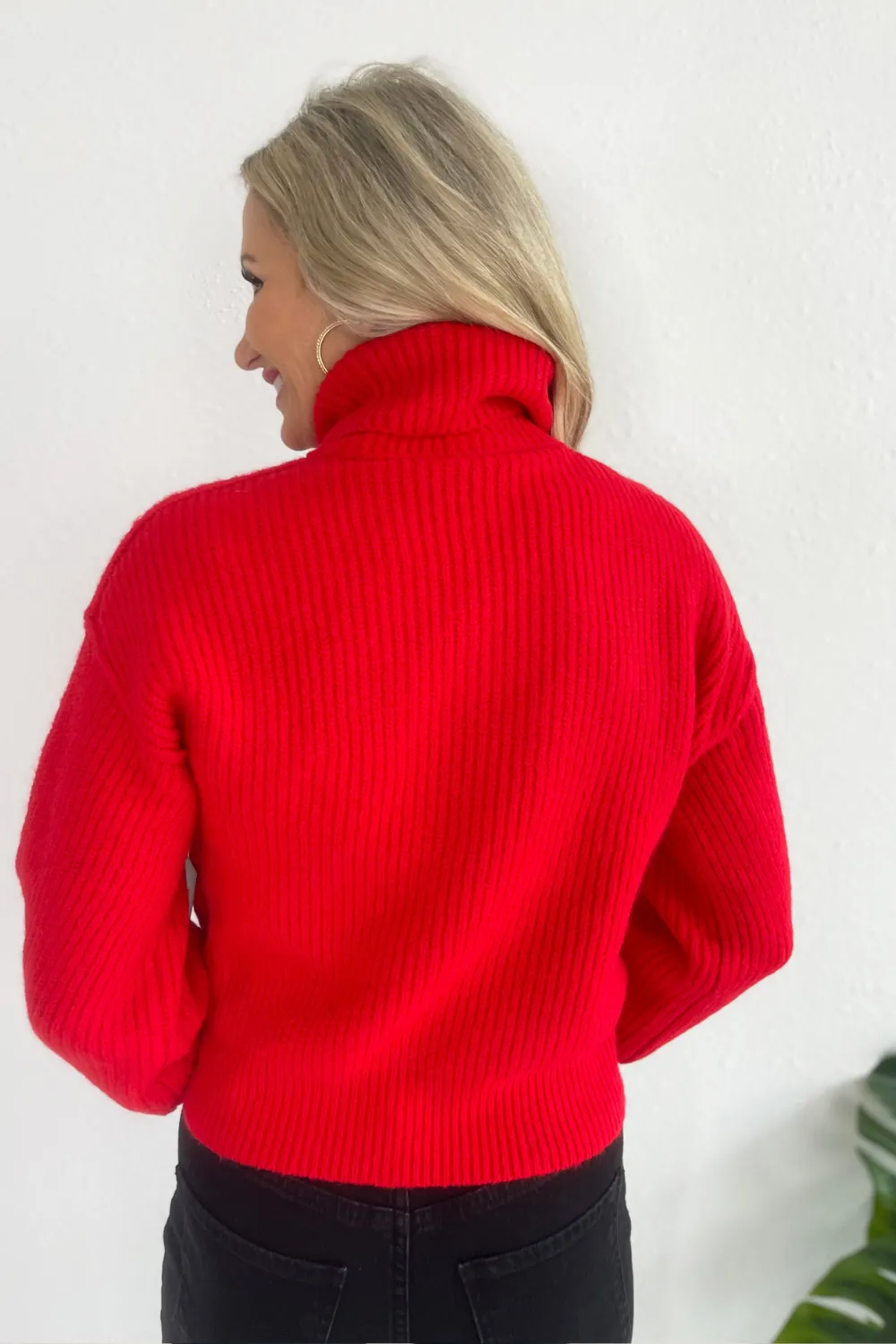 Turtle Neck Knit Sweater