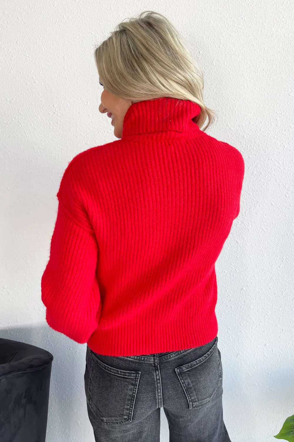 Turtle Neck Knit Sweater