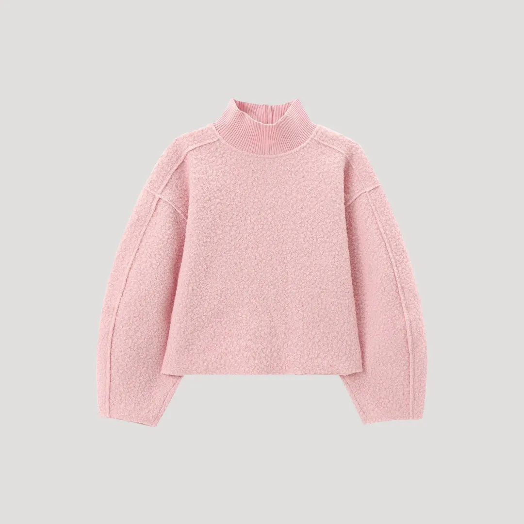 Turtleneck Sweater – Textured Knit – Soft Winter Staple