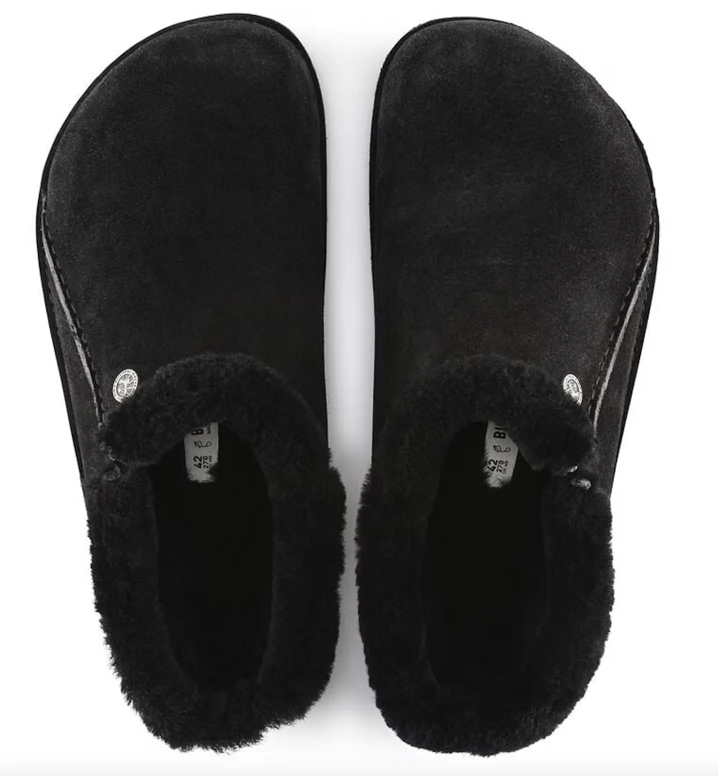 UNISEX BIRKENSTOCK ZERMATT PREMIUM FUR LINED CLOG | BLACK