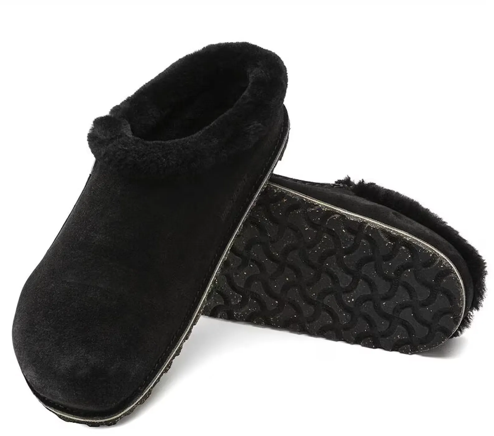UNISEX BIRKENSTOCK ZERMATT PREMIUM FUR LINED CLOG | BLACK