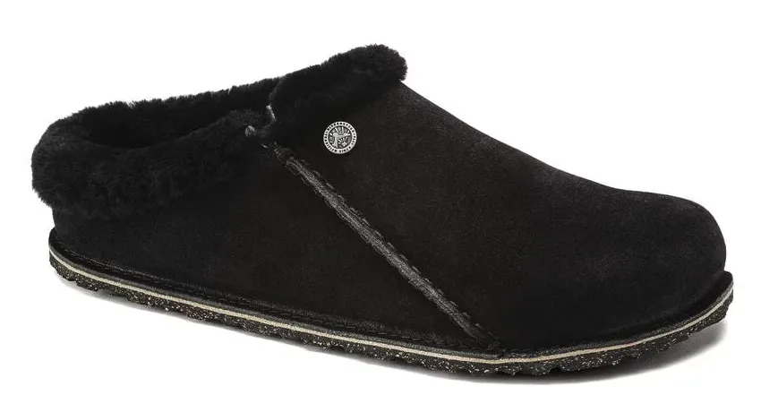 UNISEX BIRKENSTOCK ZERMATT PREMIUM FUR LINED CLOG | BLACK
