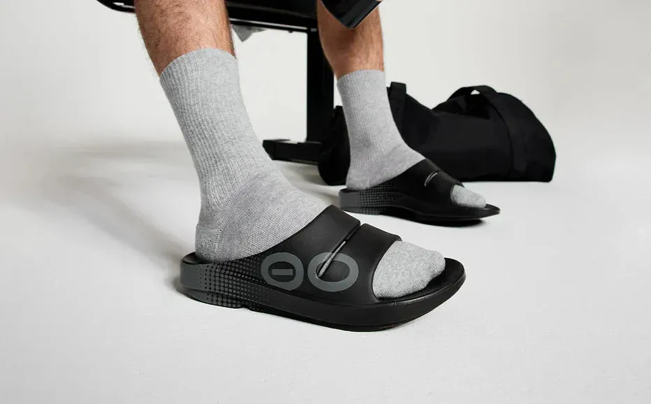 UNISEX OOFOS OOAHH SPORT SLIDE | MATRIX BLACK