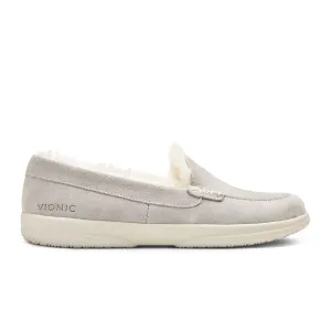Vionic Lynez Slipper (Women) - Light Grey Suede