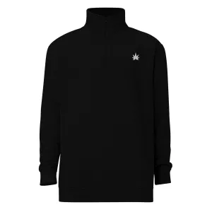 White Leaf Unisex Fleece Pullover