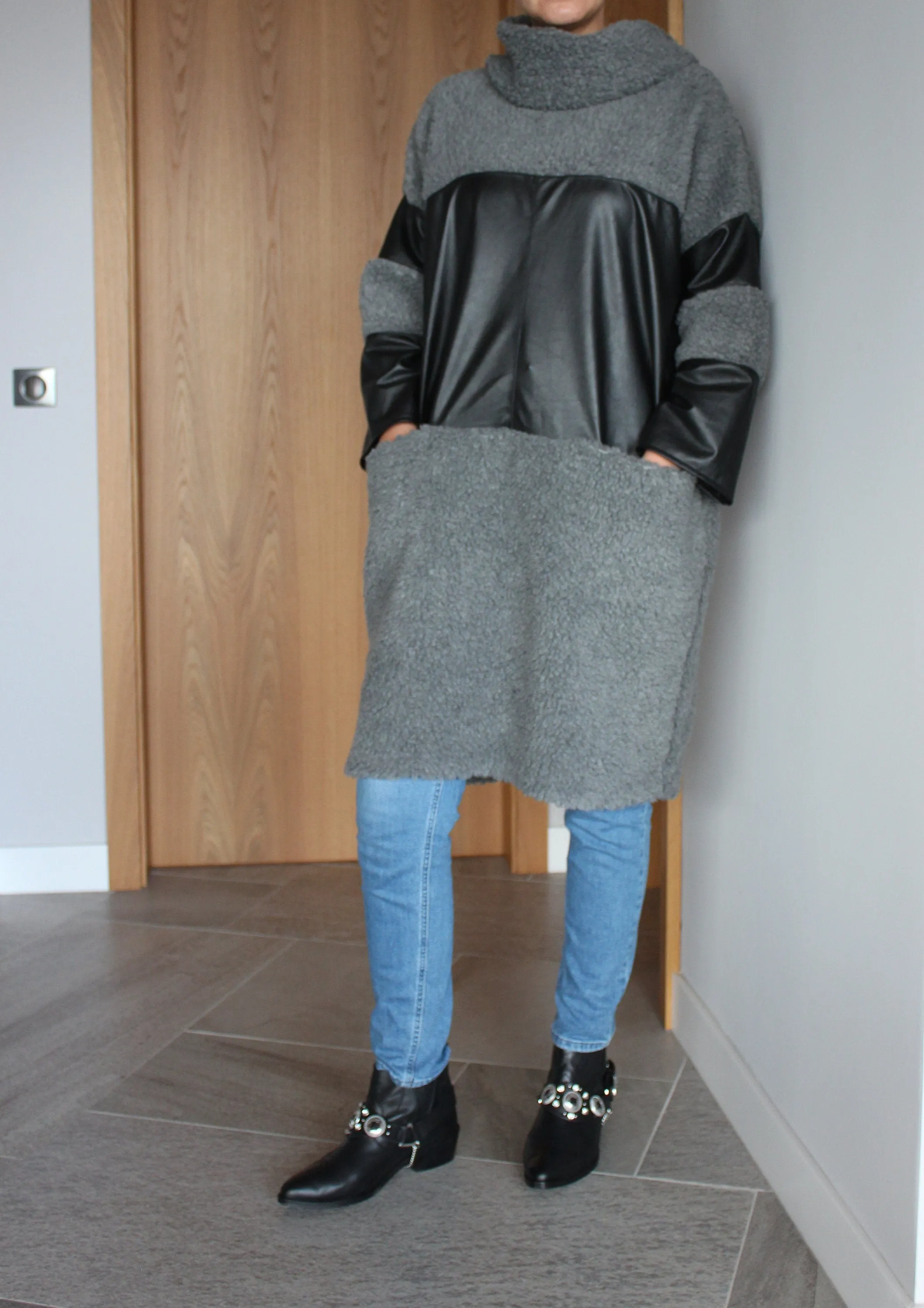 Winter Wool Dress, Wool Sweater Dress, Wool Jumper Dress, Avant Garde Clothing, Plus Size Clothing, Warm Dress, Wool Tunic, Cozy Sweater