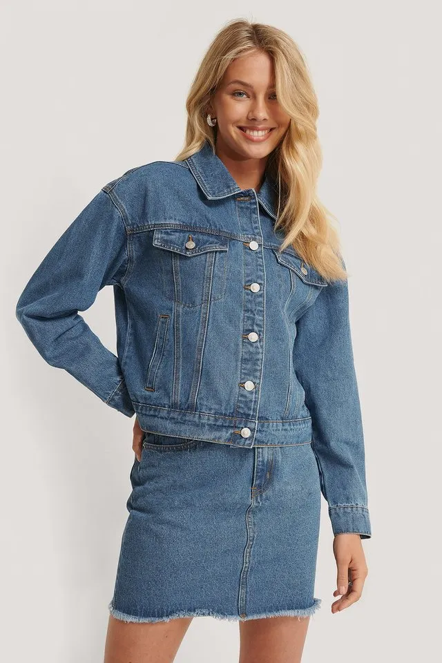 Women Blue Solid Jacket