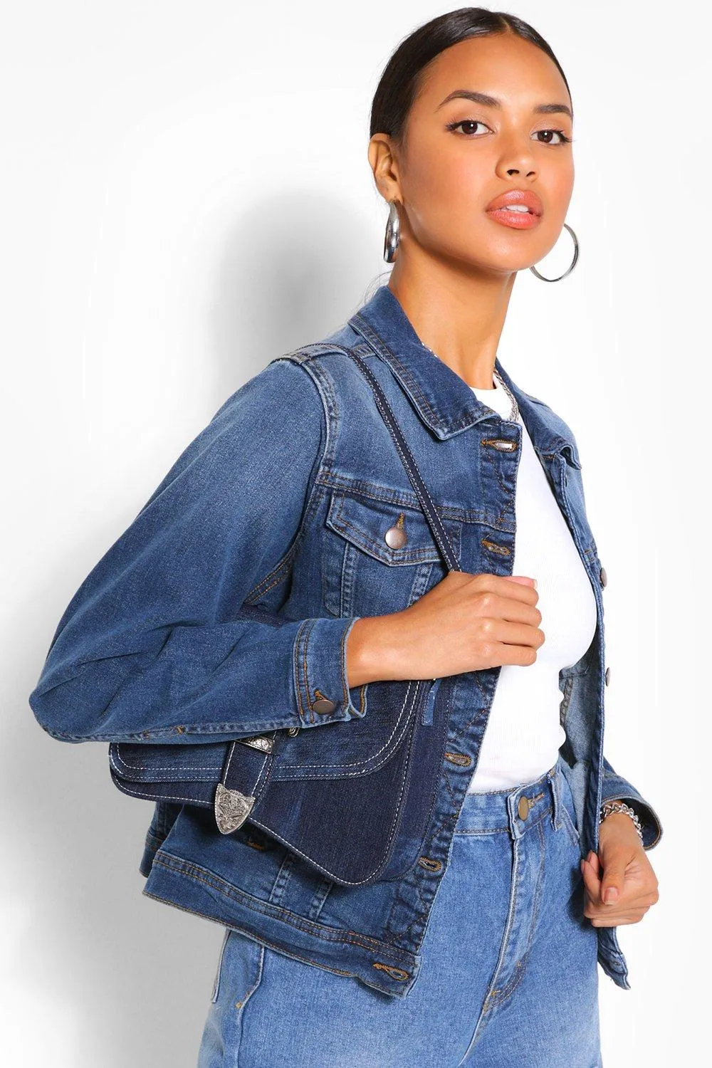 Women Blue Solid Jacket