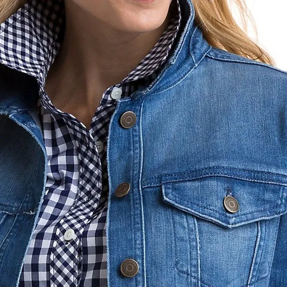 Women Light Blue Solid Jacket