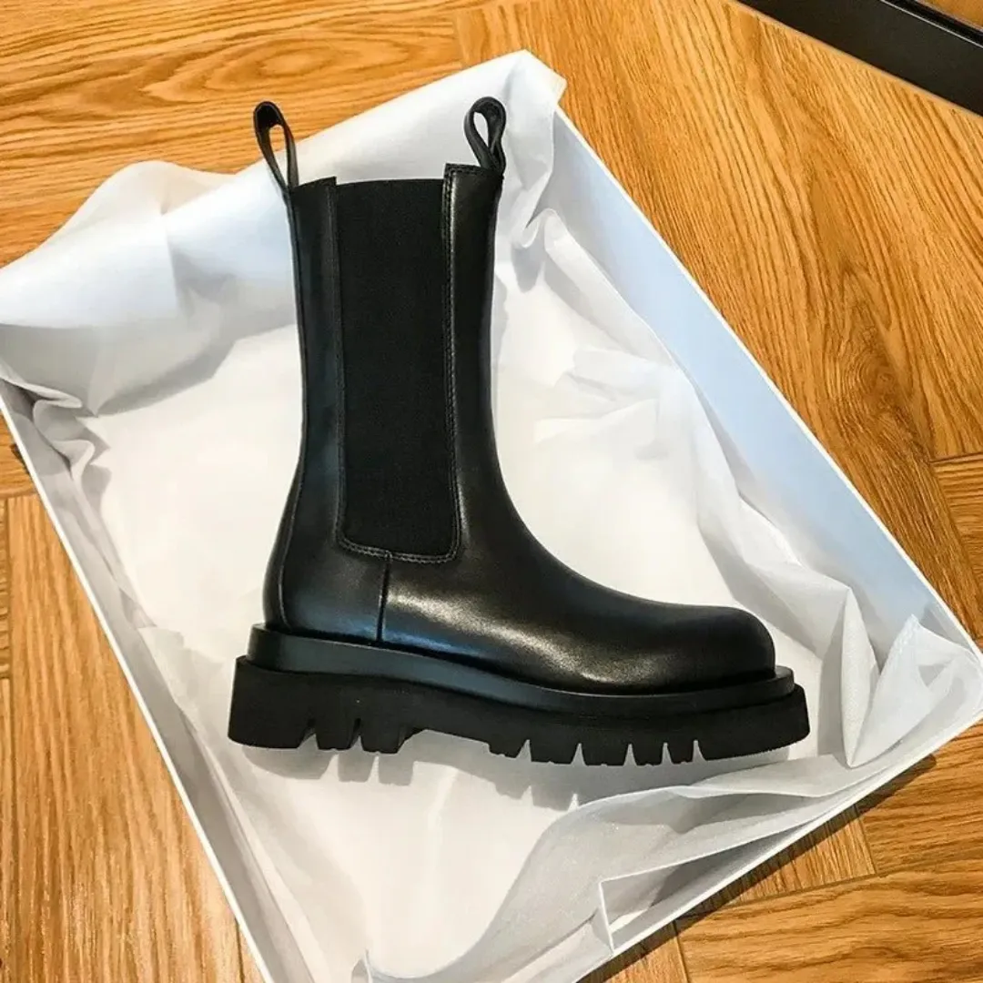 Women's Classic Slip On Platform Boots | Ankle